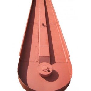 Корыто КСН 01.220 (КСН-Ф-100/ТСН-2,0Б) длиной 6,0 м в сборе с поворотным устройством и рамой привода