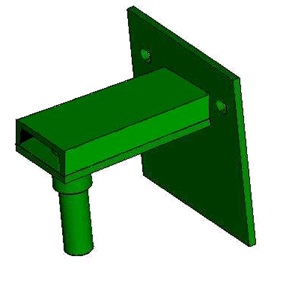 Кронштейн ТСН 160.220.100 поворотного устройства наклонного транспортера
