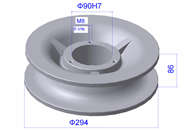 Ролик ТС 02.001 (под 306 или 308 подшипник)