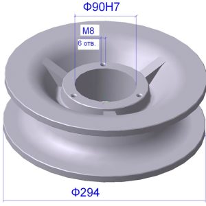 Ролик ТС 02.001 в сборе с осью, крышками и подшипниками 180308