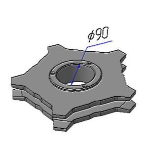 Звездочка ТСН 160.110.110 поворотная в сборе